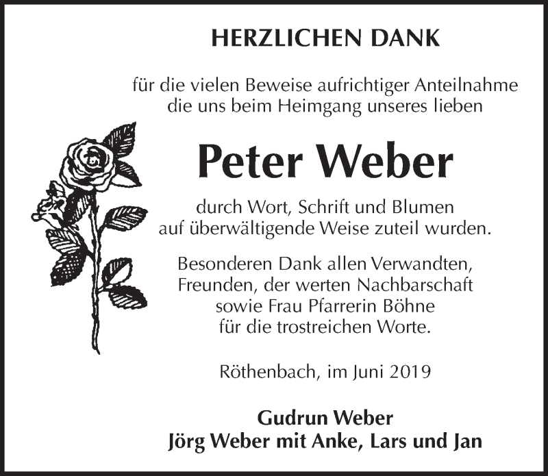 Traueranzeigen Von Peter Weber Gemeinsamtrauern N Land